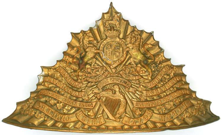 5th Royal Irish Lancers Shako Plate for sale