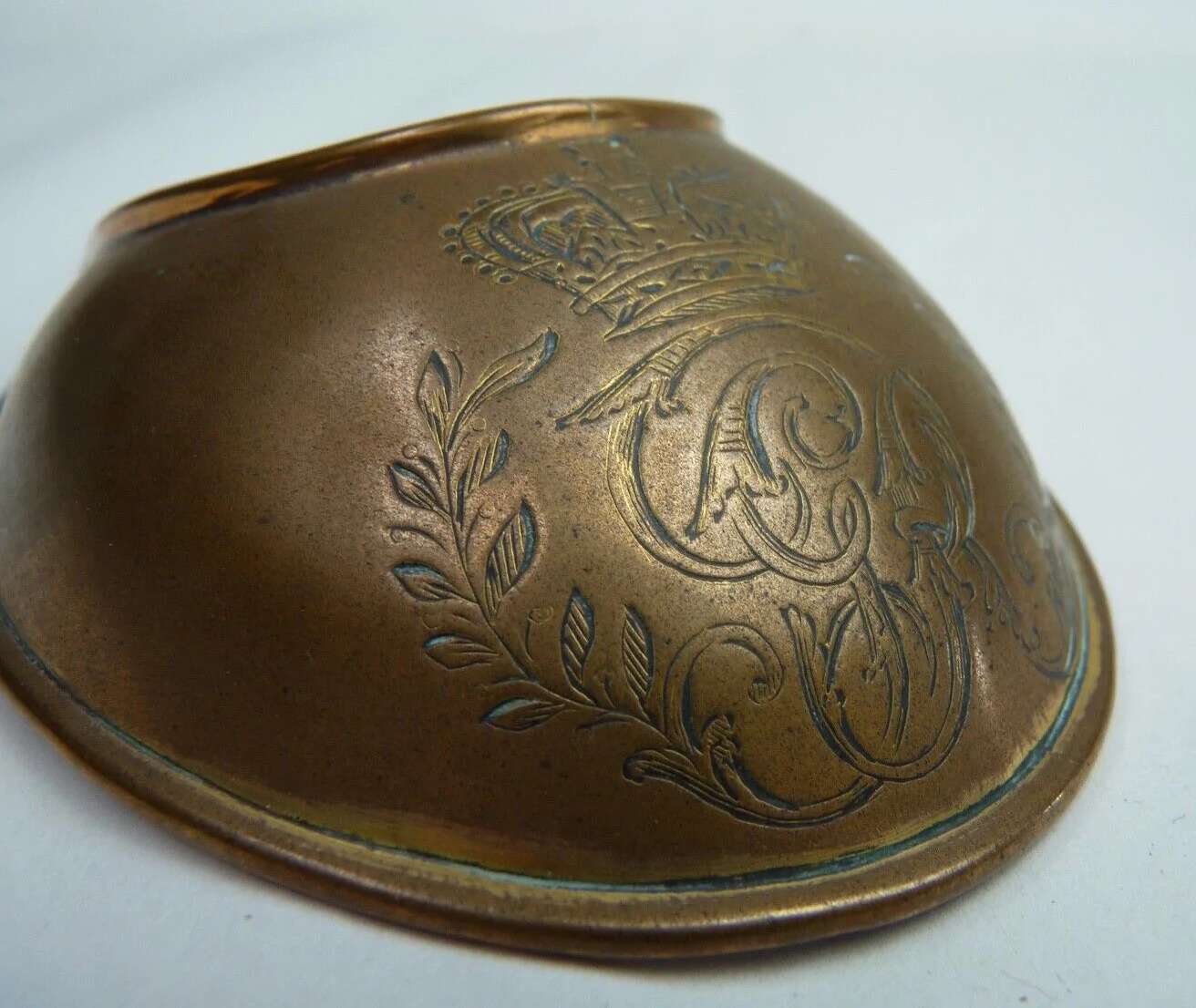 A Victorian British Army Officers Gorget with engraved front.