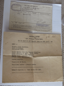 Royal Engineers Paperwork WW2