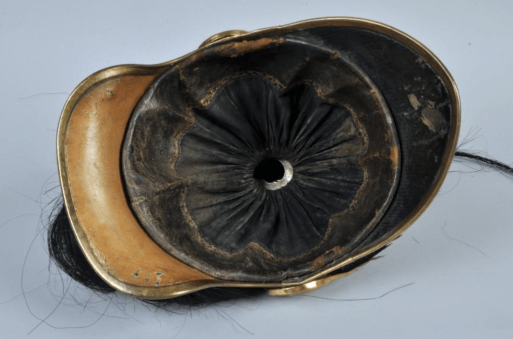 French Third Empire Officers Helmet Liner