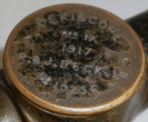 Close-up of markings WW1 Trench Periscope for sale