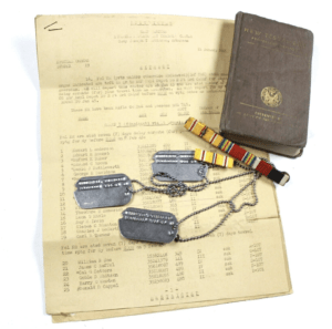 WW2 German dog tags & paperwork