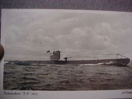ww2 German U-33 u-boat postcard for sale
