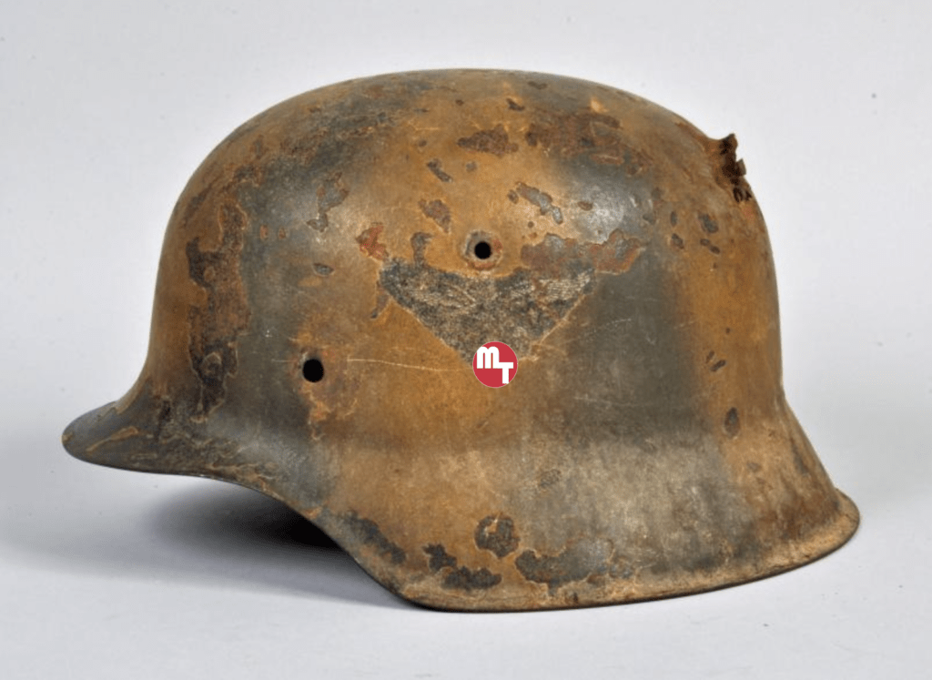 WW2 Luftwaffe Camouflaged helmet for sale