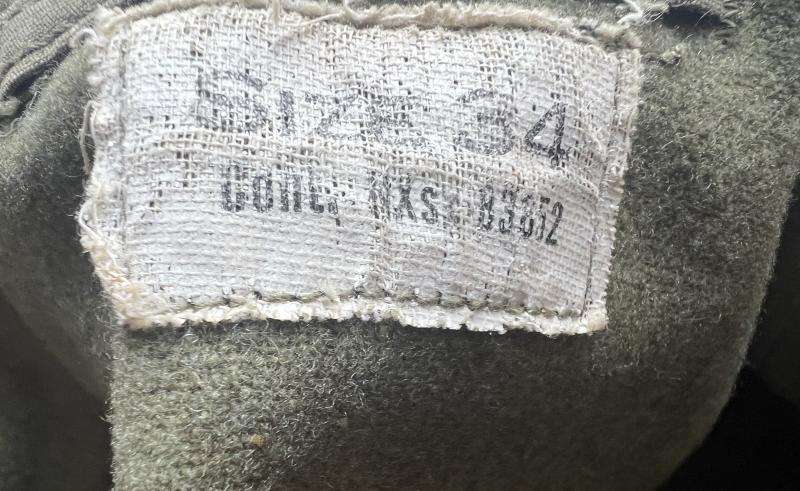 M41 jacket internal label.