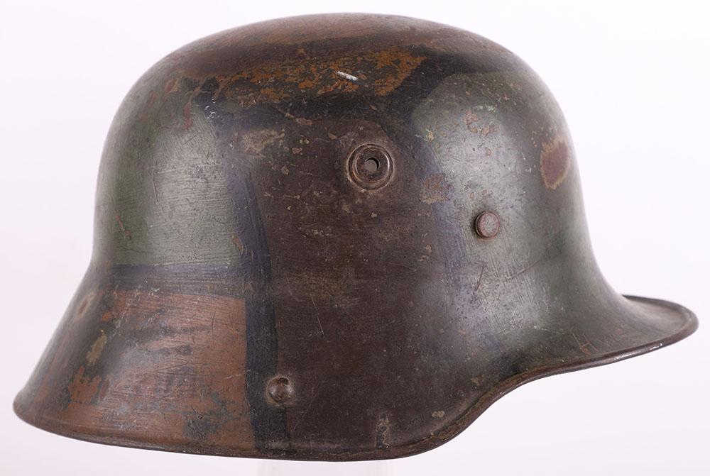 Side view of m16 German helmet