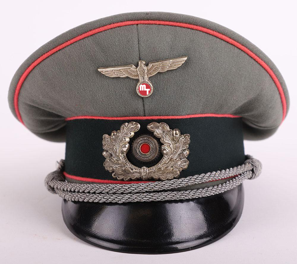 Panzer officers cap for sale front view