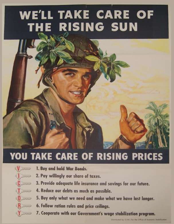 WW2 US fighting the Japanese poster.
