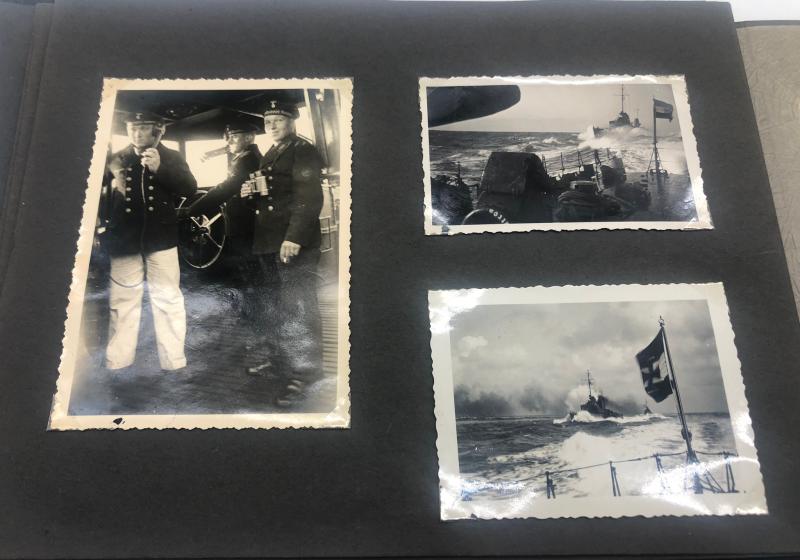 Kriegsmarine photograph album. Ships at sea.