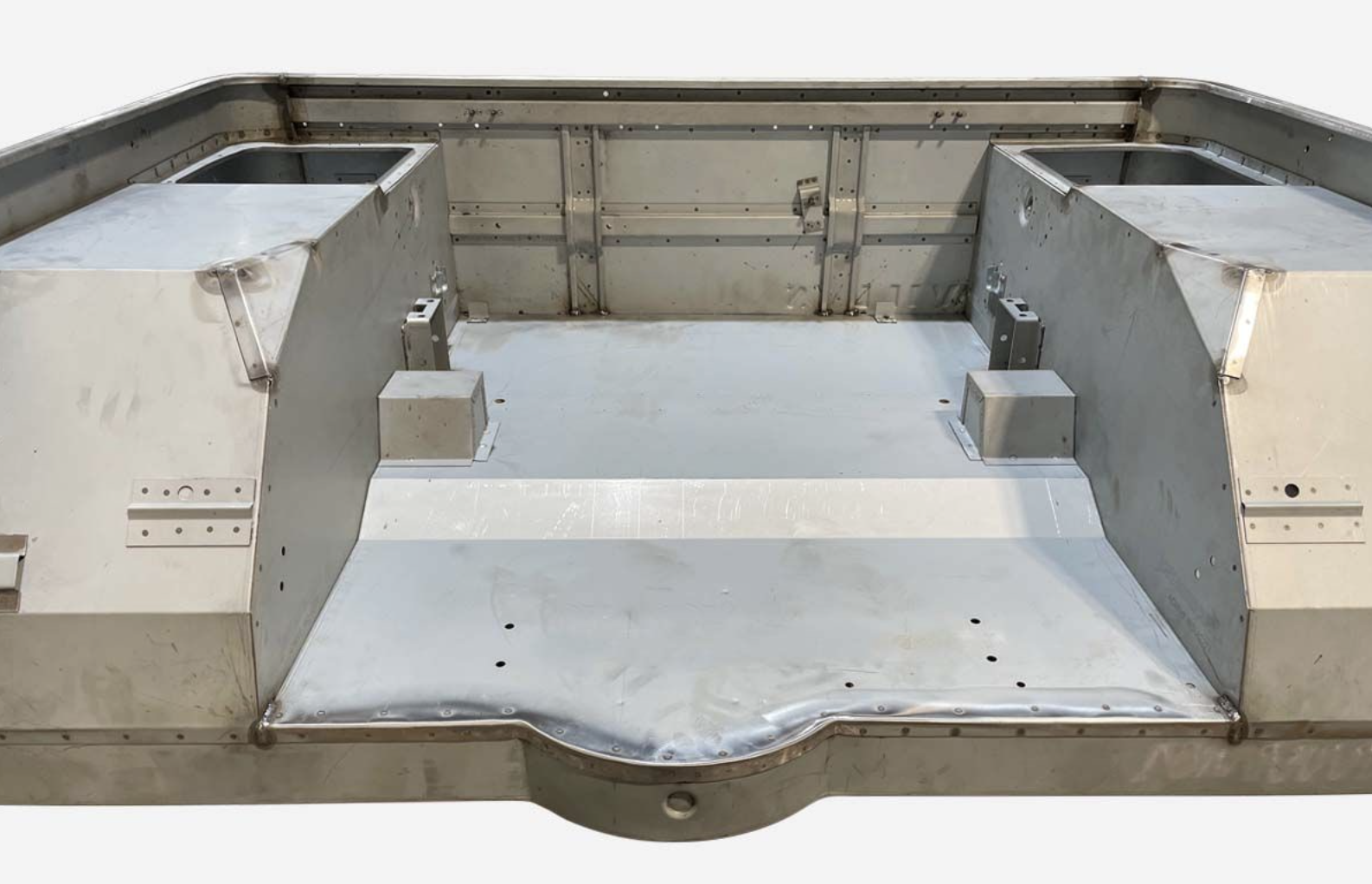 Internal view of the rear panel for a WW2 Jeep.