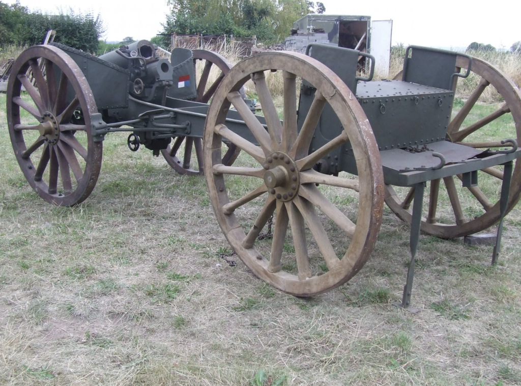 German 87mm Howitzer & Cassion dated 1895