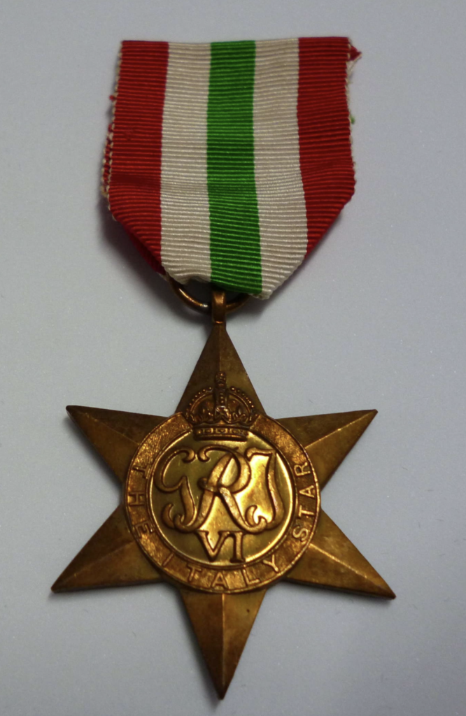 WW2 Italy Star Medal