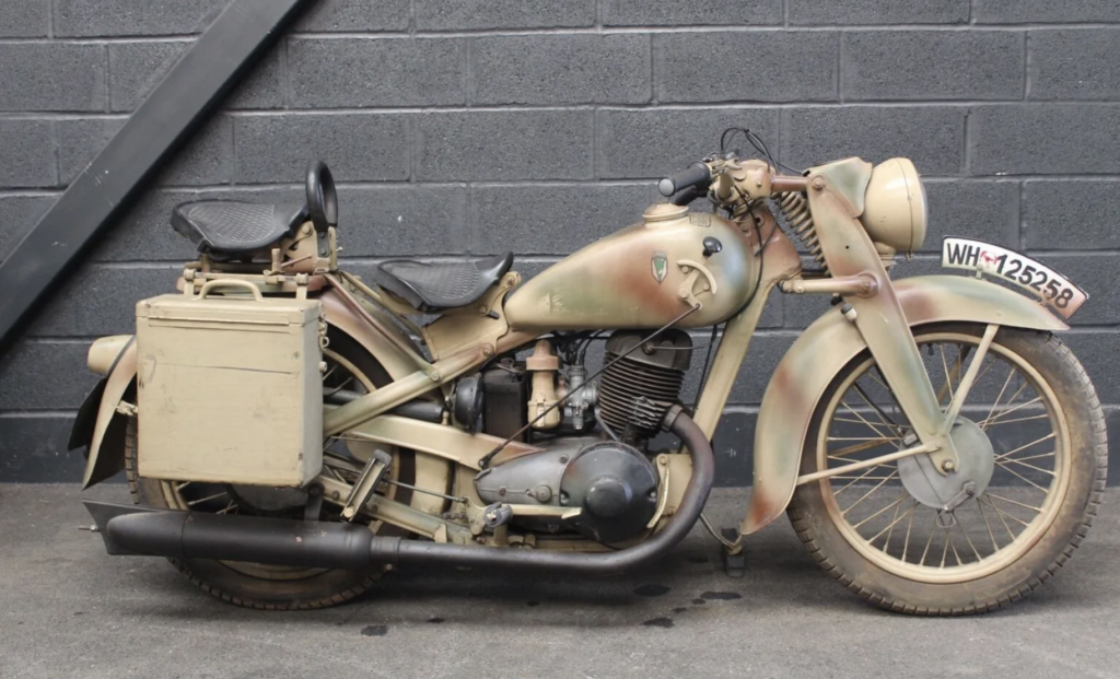WW2 German DKW NZ350 Motorbike for Sale